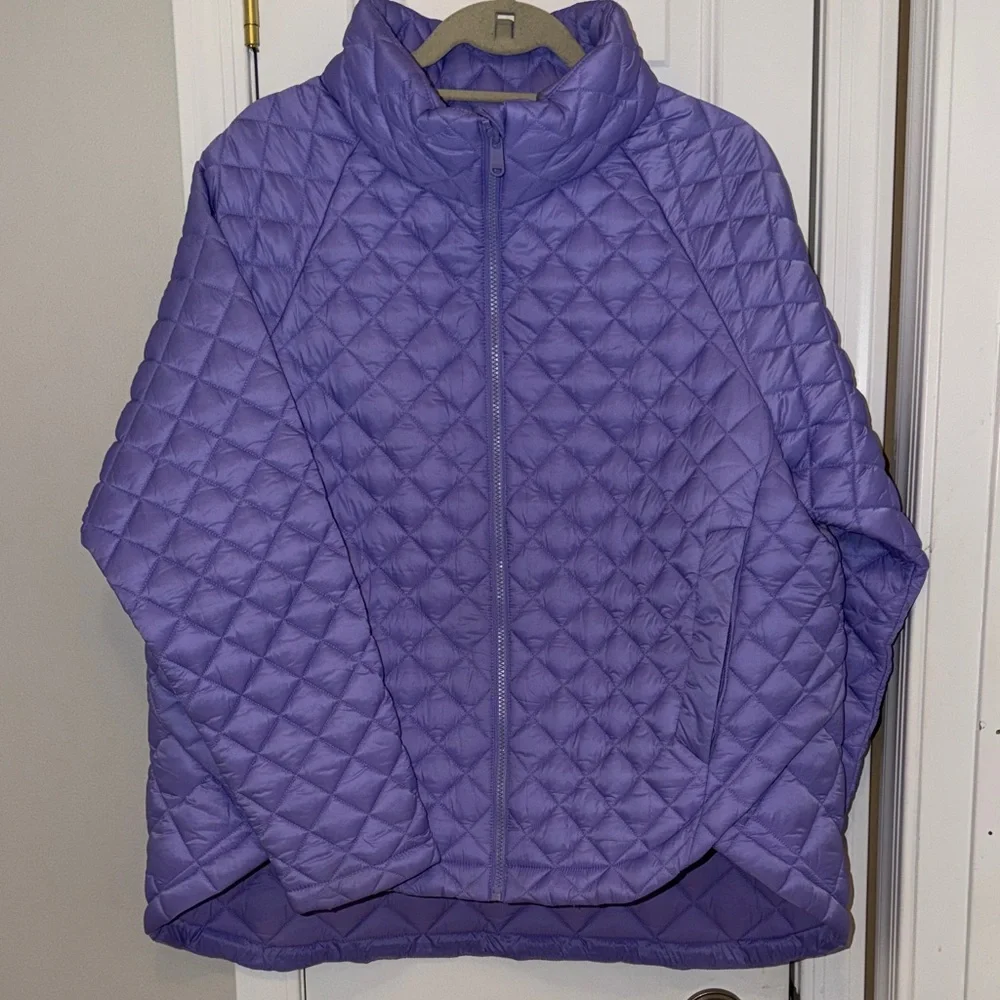 Athleta Lavender Quilted Puffer Jacket - Picture 1 of 5